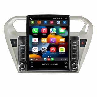 Navigatie Peugeot 301 Citroen C Elysee din 2013 - 2018, Ecran TESLA 9.7 inch, 4 GB RAM si 64 GB ROM, Slot Sim 4G, Procesor Octa Core, Carplay integrat, Procesor Sunet Digital DSP, Android, Aplicatii,