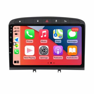 Navigatie Peugeot 308 408 din 2008-2020, 4GB RAM si 32GB ROM, Display QLED 9 inch, Wireless Carplay si Android Auto, Procesor Octacore, Slot sim 4G, Sunet DSP, Camera Marsarier, Bluetooth, USB, Wi Fi,