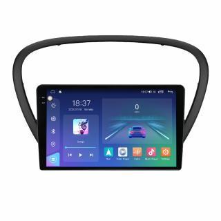 Navigatie Peugeot 607 din 2004-2010, Rezolutie 2K, Ecran QLED 9.5 inch, 8GB RAM si 128GB ROM, Android, Procesor Octacore, Slot sim 4G, Sunet DSP, Wireless Carplay