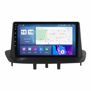 Navigatie Renault Megane 3 Fluence din 2009 - 2015, 8GB RAM si 128GB ROM, Ecran QLED 9 inch, Android 14, Procesor Octacore, Slot sim 4G, Sunet DSP, Wireless Carplay si Android Auto, Camera Marsarier