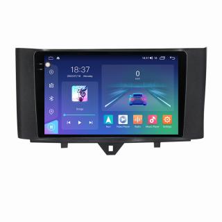 Navigatie Smart Fortwo din 2010-2015, Rezolutie 2K, Display QLED 9.5 inch, 4GB RAM si 64GB ROM, Android, Procesor Octacore, Slot sim 4G, Sunet DSP, Wireless Carplay si Android Auto, Camera Marsarier,