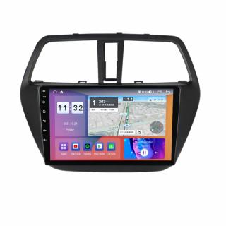 Navigatie Suzuki S Cross din 2012 - 2017, 8GB RAM si 128GB ROM, Ecran QLED 9 inch, Android 14, Procesor Octacore, Slot sim 4G, Sunet DSP, Wireless Carplay si Android Auto, Camera Marsarier