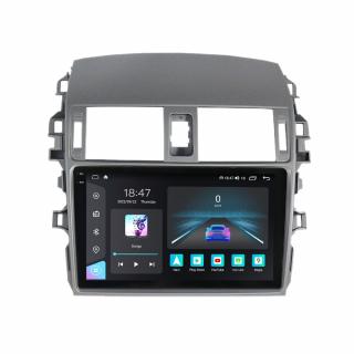 Navigatie Toyota Corolla din 2006-2013, Rezolutie 2K, Display QLED 9.5 inch, 4GB RAM si 64GB ROM, Android, Procesor Octacore, Slot sim 4G, Sunet DSP, Wireless Carplay si Android Auto, Camera Marsarier