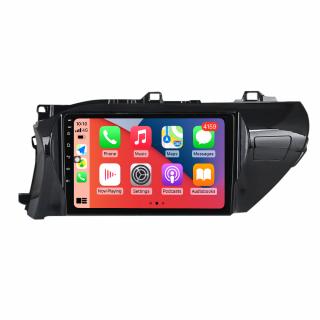 Navigatie Toyota Hilux din 2015-2020, 4GB RAM si 32GB ROM, Display QLED 9 inch, Wireless Carplay si Android Auto, Procesor Octacore, Slot sim 4G, Sunet DSP, Camera Marsarier, Bluetooth, USB, Wi Fi, Ra