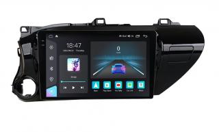 Navigatie Toyota Hilux din 2015-2020, Rezolutie 2K, Ecran QLED 10.5 inch, 8GB RAM si 128GB ROM, Android, Procesor Octacore, Slot sim 4G, Sunet DSP, Wireless Carplay si Android Auto