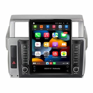 Navigatie Toyota Land Cruiser Prado 150 din 2013-2017, Display TESLA 9.5 inch, 2GB RAM si 32GB ROM, Wireless Carplay si Android Auto, Procesor Octacore, Slot sim 4G, Sunet DSP, Camera Marsarier, Bluet