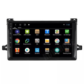 Navigatie Toyota Prius din 2016-2020, Rezolutie 2K, Display QLED 9.5 inch, 4GB RAM si 64GB ROM, Android, Procesor Octacore, Slot sim 4G, Sunet DSP, Wireless Carplay si Android Auto, Camera Marsarier,