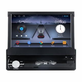 Navigatie Universala 1DIN cu ecran retractabil , Android 13 , 2 GB RAM + 32 GB ROM , Internet , 4G , Aplicatii , Waze , Wi Fi , Usb , Bluetooth , Mirrorlink