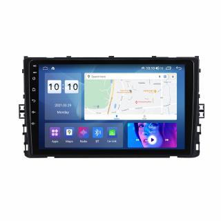 Navigatie Volkswagen Golf Jetta Tiguan Passat Seat Skoda dupa 2018, 4GB RAM si 64GB ROM, Ecran QLED 9 inch, Android 14, Procesor Octacore, Slot sim 4G, Sunet DSP, Wireless Carplay si Android Auto, Cam