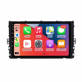 Navigatie VW Golf Jetta Tiguan Passat Seat Skoda dupa 2018, Rezolutie 2K, Display QLED 9.5 inch, 4GB RAM si 64GB ROM, Android, Procesor Octacore, Slot sim 4G, Sunet DSP, Wireless Carplay si A