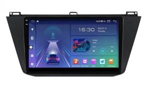 Navigatie VW Touran din 2016-2021, NAVIGPS, Rezolutie 2K, Display QLED 9.5 inch, 4GB RAM si 64GB ROM, Android, Procesor Octacore, Slot sim 4G, Sunet DSP, Wireless Carplay si Android Auto, Camera Marsa