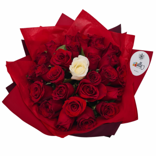 Buchet de flori Olla din 29 Trandafiri rosii premium