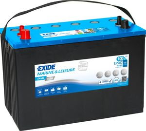 Acumulator Auto Exide DUAL AGM Marine si Caravane 100 Ah EP900