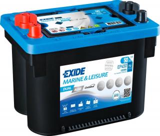 Acumulator Auto Exide DUAL AGM Marine si Caravane 50 Ah EP450