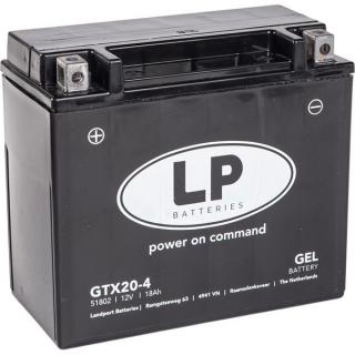 Acumulator Moto LandPort GEL 12V 20 Ah 310A LTX20-4 echivalent YTX20-BS
