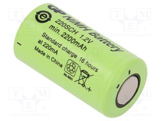 Acumulator Sub-C GP 2200 mAh 1.2V Ni-Mh SC 2200GP