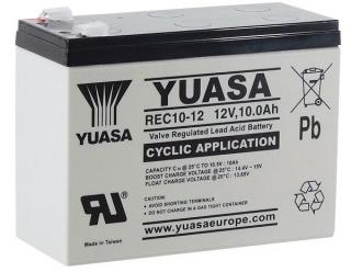 Acumulator VRLA Ciclic AGM Yuasa 12V 10Ah REC10-12 pentru biciclete electrice