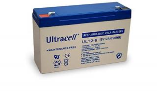 Acumulator VRLA Ultracell 6V, 12Ah UL12-6 F1