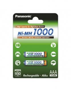 Acumulatori Panasonic Ni-Mh AAA 1000 mah bl 2 BK-4HGAE 2BE