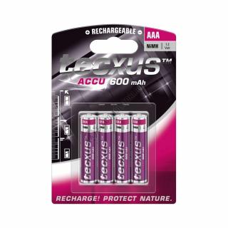 Acumulatori Tecxus AAA,R3, 600 mAh, blister de 4 buc