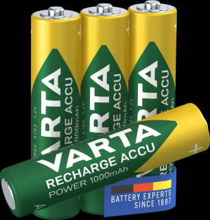 Acumulatori Varta Power AAA R3 1000 mah preincarcati blister 4 buc 05703