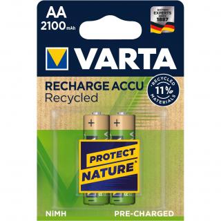 Acumulatori Varta Recycled AA R6 2100 mah preincarcati blister 2 buc 56816