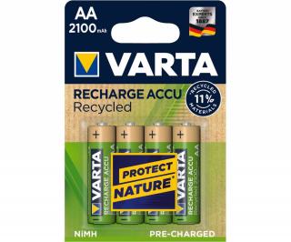 Acumulatori Varta Recycled AA R6 2100 mah preincarcati blister 4 buc 56816