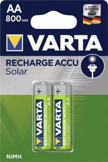 Acumulatori Varta Solar AA R6 800 mah preincarcati blister 2 buc 56736