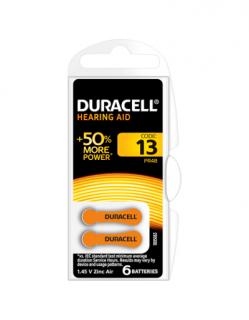 Baterie acustica Duracell DA13, blister 6 buc