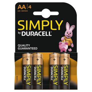 Baterie alcalina Duracell Simply AA MN 1500 bl 4 buc
