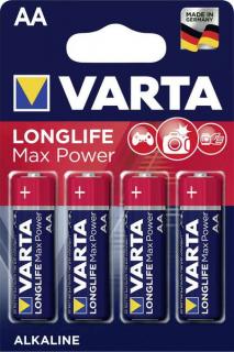 Baterie alcalina Varta Longlife Max Power AA blister 4 bucati