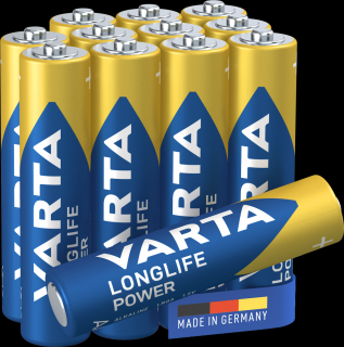 Baterie alcalina Varta Longlife Power AAA blister 12 bucati