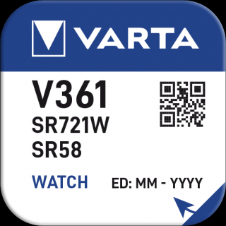 Baterie ceas Varta Silver Oxide V 361 SR721SW blister 1 buc