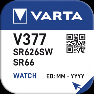 Baterie ceas Varta Silver Oxide V 377 SR626SW blister 1 buc