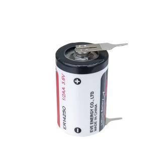 Baterie litiu EVE ER142502PF 1 2AA 3,6V cu pini 1(+) 1(-) echivalent 14250