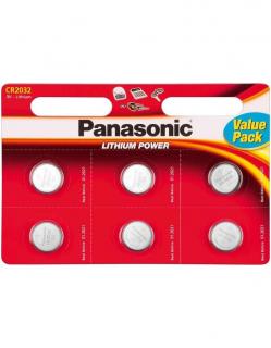 Baterie litiu Panasonic CR 2032 blister 6 buc