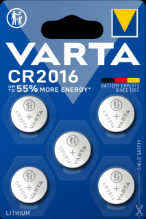 Baterie Litiu Varta CR 2016 3V blister 5 buc