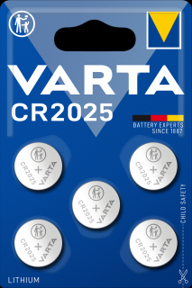 Baterie Litiu Varta CR 2025 3V blister 5 buc