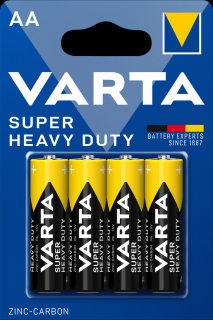 Baterie Varta Super Heavy Duty AA Zinc-Carbon Blister 4 buc