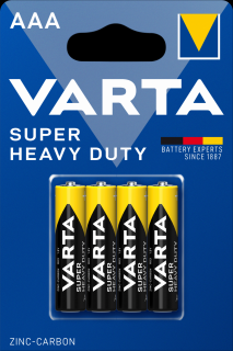 Baterie Varta Super Heavy Duty AAA Zinc-Carbon Blister 4 buc