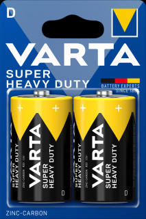 Baterie Varta Super Heavy Duty D 1.5V Zinc-Carbon Blister 2 buc