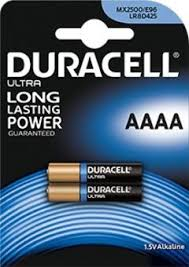 Baterii alcaline Duracell LR61 AAAA blister 2 buc