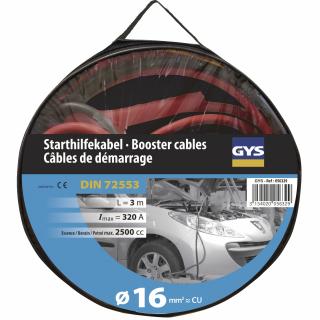 Cabluri demarare Gys Pro 320A (2.5L) - clesti izolati - O16mm  ² - 2 x 3m