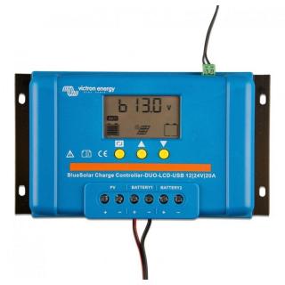 Incarcator solar Victron Energy BlueSolar PWM DUO-LCDUSB 12 24V-20A