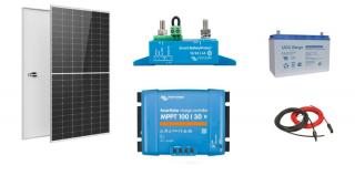 Kit fotovoltaic 420W cu acumulator 100Ah - utilizare 12Vcc
