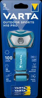 Lanterna frontala LED Varta Outdoor Sports H10 Pro max.45m 16650 , baterii incluse