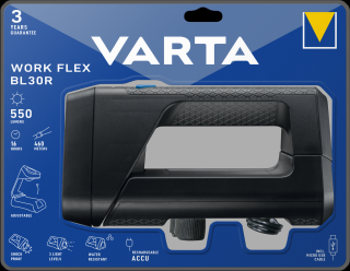 Lanterna Varta LED Work Flex BL30R Reincarcabila Li-Ion 18684