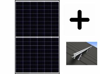 Pachet: 3 x Panou fotovoltaic monocristalin, 405 Wp, CS6R-405MS 405W + sistem prindere acoperis tabla Kseng