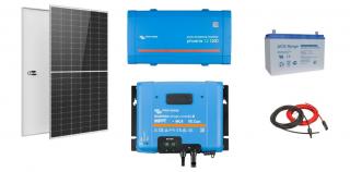 Sistem fotovoltaic Off-Grid 1kWp cu invertor Victron Energy de 1200VA - utilizare 12Vcc si 230Vca