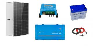 Sistem fotovoltaic Off-Grid 1kWp cu invertor Victron Energy de 1200VA - utilizare 48Vcc si 230Vca